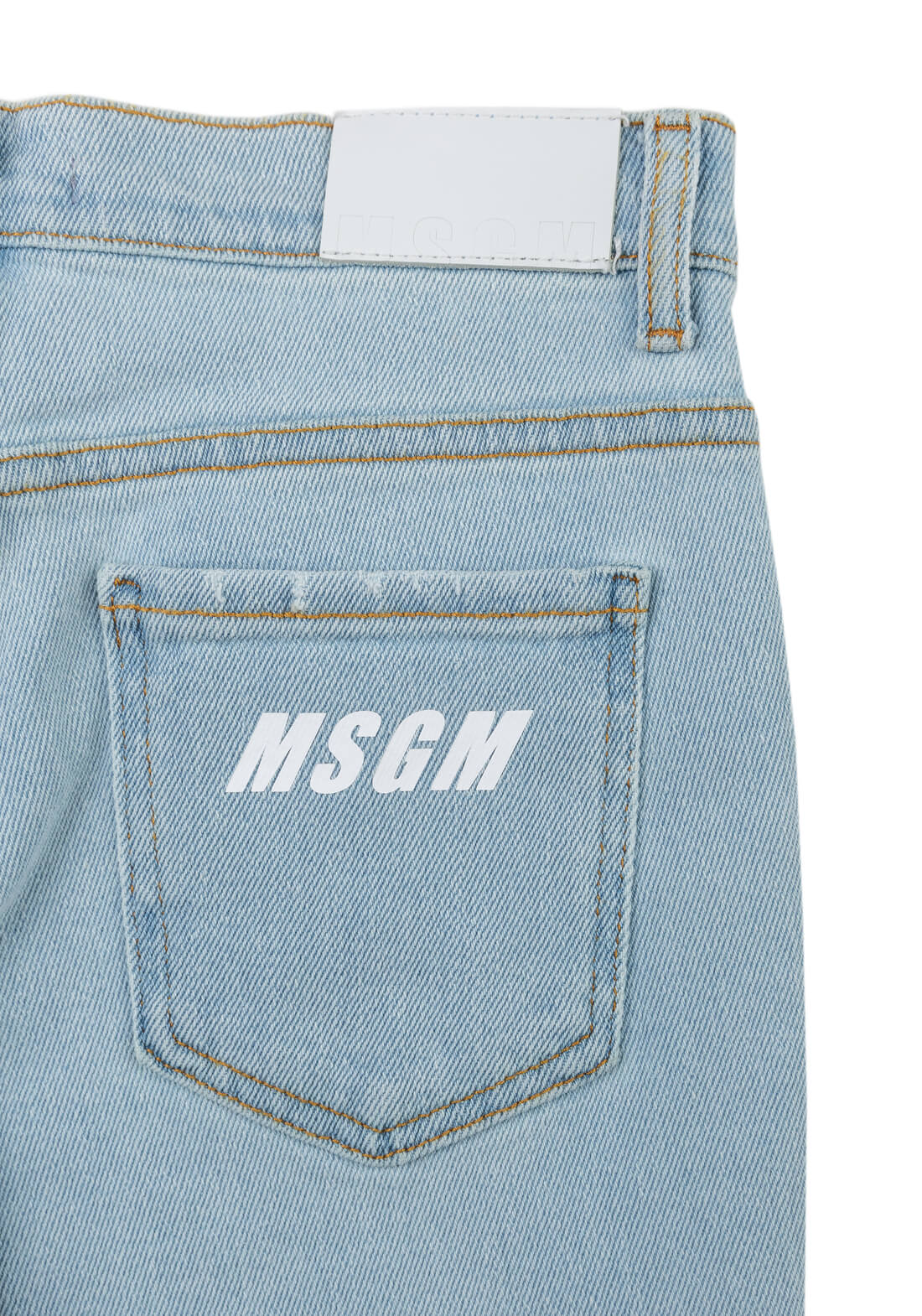 Джинсы MSGM, цв. Голубой р.12Y